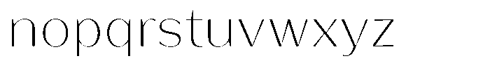 Bankins Normal Bankins Thin Font LOWERCASE