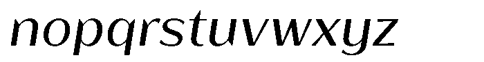 Bankins Normal Bankins Xc A Slant Font LOWERCASE