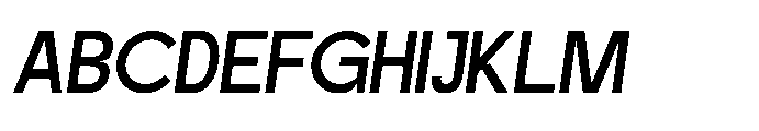 Banky Sans Slant Regular Font UPPERCASE