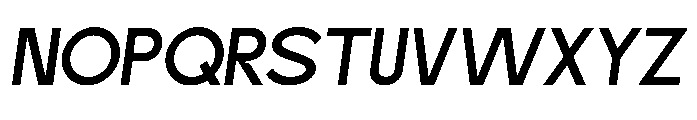 Banky Sans Slant Regular Font UPPERCASE