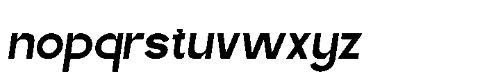 Banky Sans Slant Regular Font LOWERCASE