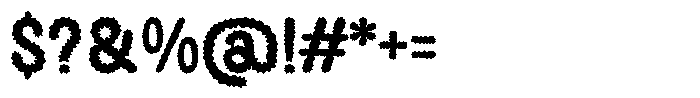 Banso Fuzzy Font OTHER CHARS