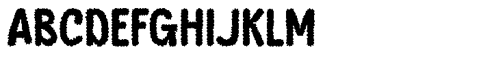 Banso Fuzzy Font UPPERCASE