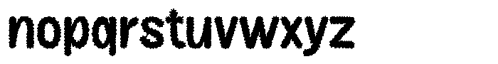 Banso Fuzzy Font LOWERCASE
