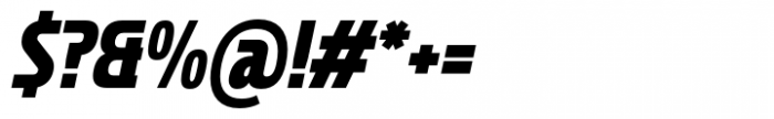 Bantat Condensed Black Italic Font OTHER CHARS
