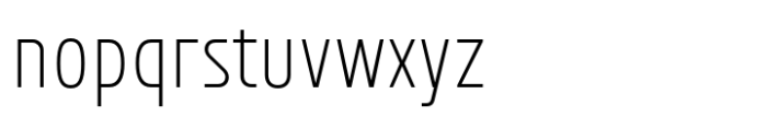 Bantat Condensed Extra Light Font LOWERCASE