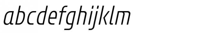 Bantat Condensed Light Italic Font LOWERCASE
