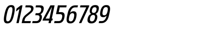 Bantat Condensed Medium Italic Font OTHER CHARS