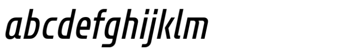 Bantat Condensed Medium Italic Font LOWERCASE