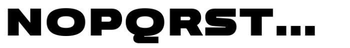 Bantat Expanded Black Font UPPERCASE