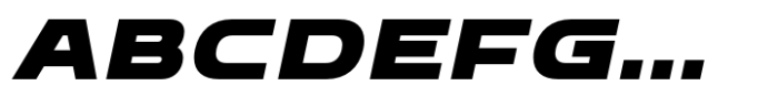 Bantat Expanded Extra Bold Italic Font UPPERCASE