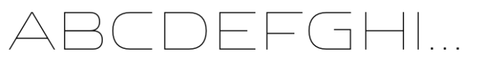 Bantat Expanded Thin Font UPPERCASE