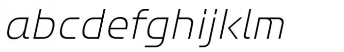 Bantat Extra Light Italic Font LOWERCASE