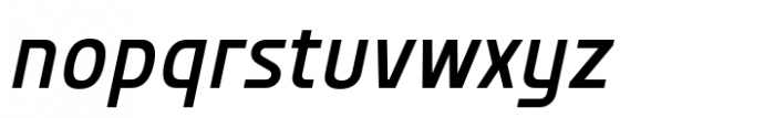 Bantat Semi Condensed Medium Italic Font LOWERCASE