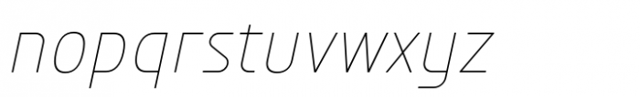 Bantat Semi Condensed Thin Italic Font LOWERCASE