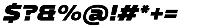 Bantat Semi Expanded Black Italic Font OTHER CHARS