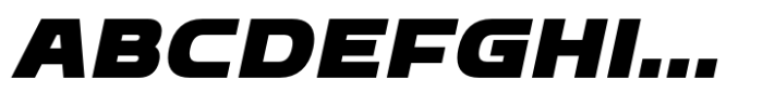 Bantat Semi Expanded Black Italic Font UPPERCASE