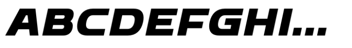 Bantat Semi Expanded Extra Bold Italic Font UPPERCASE