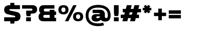 Bantat Semi Expanded Extra Bold Font OTHER CHARS