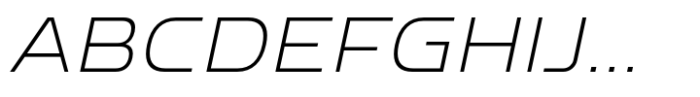 Bantat Semi Expanded Extra Light Italic Font UPPERCASE