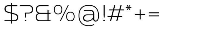 Bantat Semi Expanded Extra Light Font OTHER CHARS