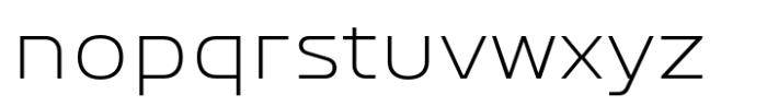 Bantat Semi Expanded Extra Light Font LOWERCASE