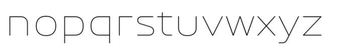 Bantat Semi Expanded Thin Font LOWERCASE