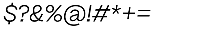 Banter Grotesk Light Italic Font OTHER CHARS
