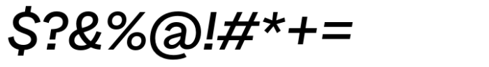 Banter Grotesk Medium Italic Font OTHER CHARS