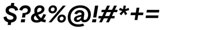 Banter Grotesk Semibold Italic Font OTHER CHARS