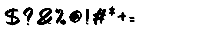 Bapty Phinta Font OTHER CHARS