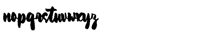Bapty Phinta Font LOWERCASE
