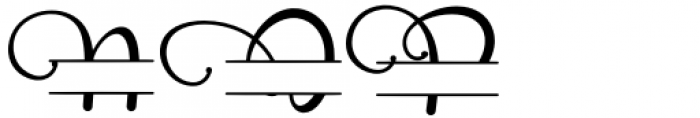 Barachiel Alternate Monogram Font UPPERCASE