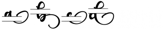 Barachiel Alternate Monogram Font LOWERCASE