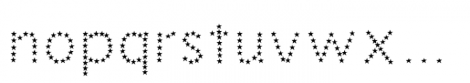 Barack Stars Font LOWERCASE