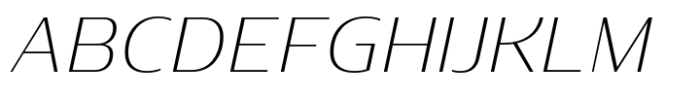 Baramee Extra Light Italic Font UPPERCASE