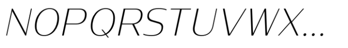 Baramee Extra Light Italic Font UPPERCASE