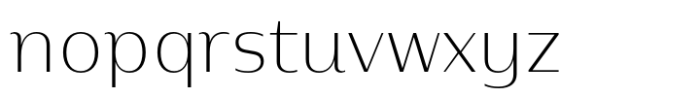 Baramee Extra Light Font LOWERCASE