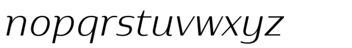 Baramee Light Italic Font LOWERCASE