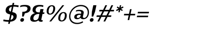 Baramee Semi Bold Italic Font OTHER CHARS
