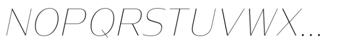 Baramee Thin Italic Font UPPERCASE