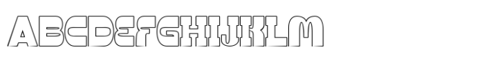 Barbados Outline Font UPPERCASE