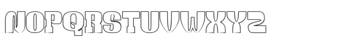 Barbados Outline Font UPPERCASE
