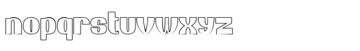 Barbados Outline Font LOWERCASE