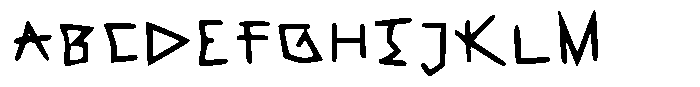 Barbaric Font UPPERCASE