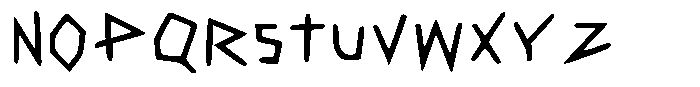 Barbaric Font UPPERCASE
