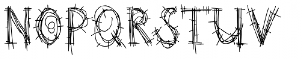 Barbed Wire Regular Font UPPERCASE