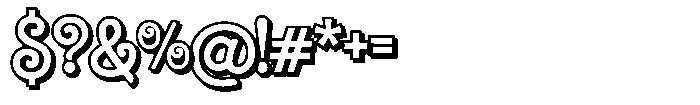 Barbella Shadow Font OTHER CHARS
