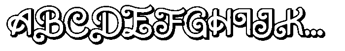 Barbella Shadow Font UPPERCASE