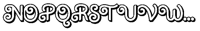 Barbella Shadow Font UPPERCASE